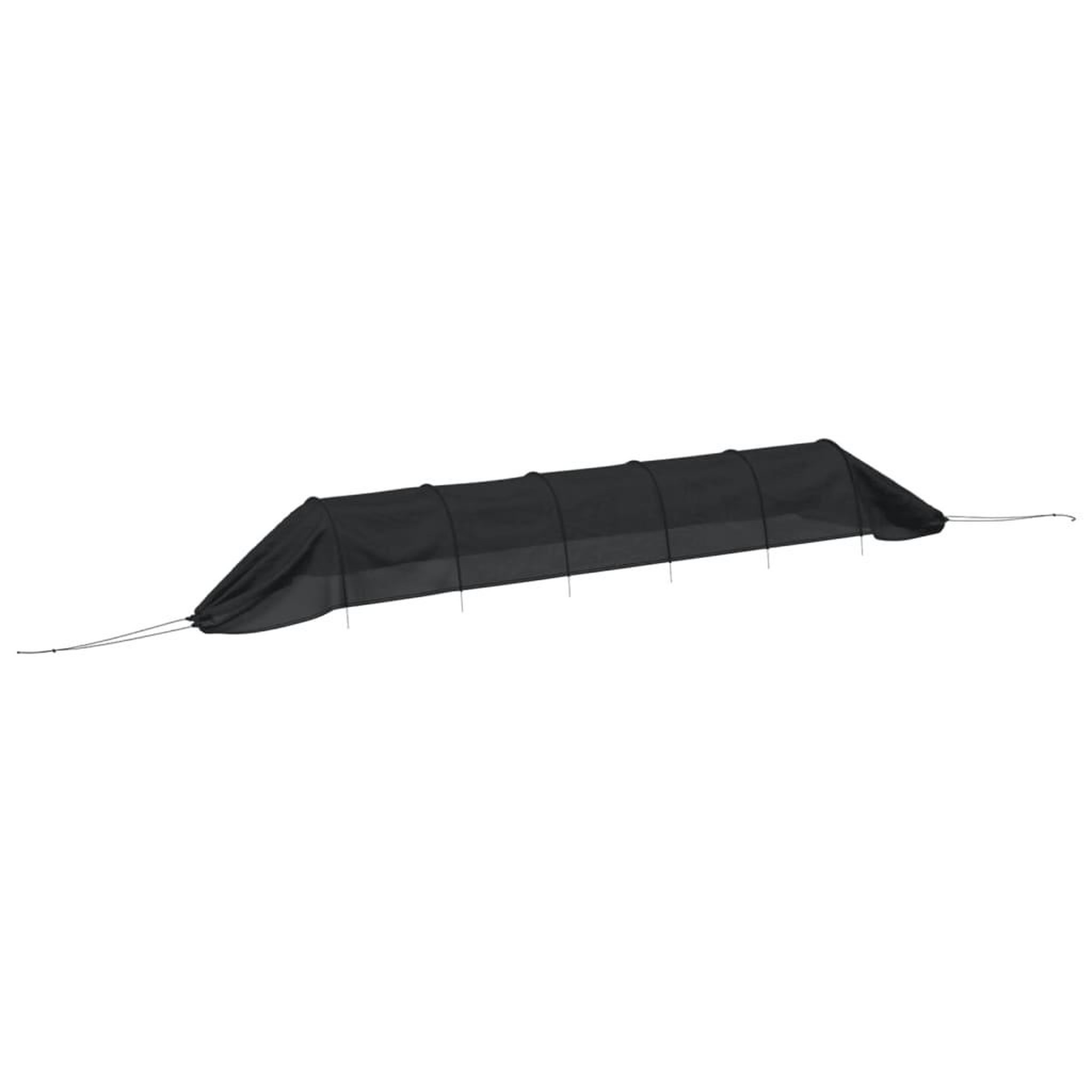 Voir la diapositive 4 : VIDAXL Tunnels en filet 4 pcs noir acier et polyethylene