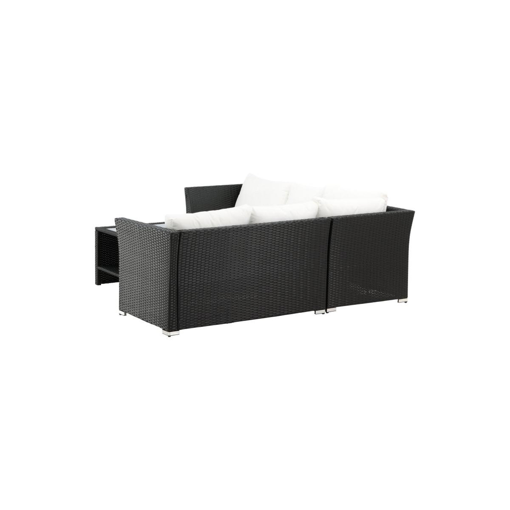 Voir la diapositive 6 : Paris Prix Salon d'angle de jardin  haiti  194cm noir & blanc