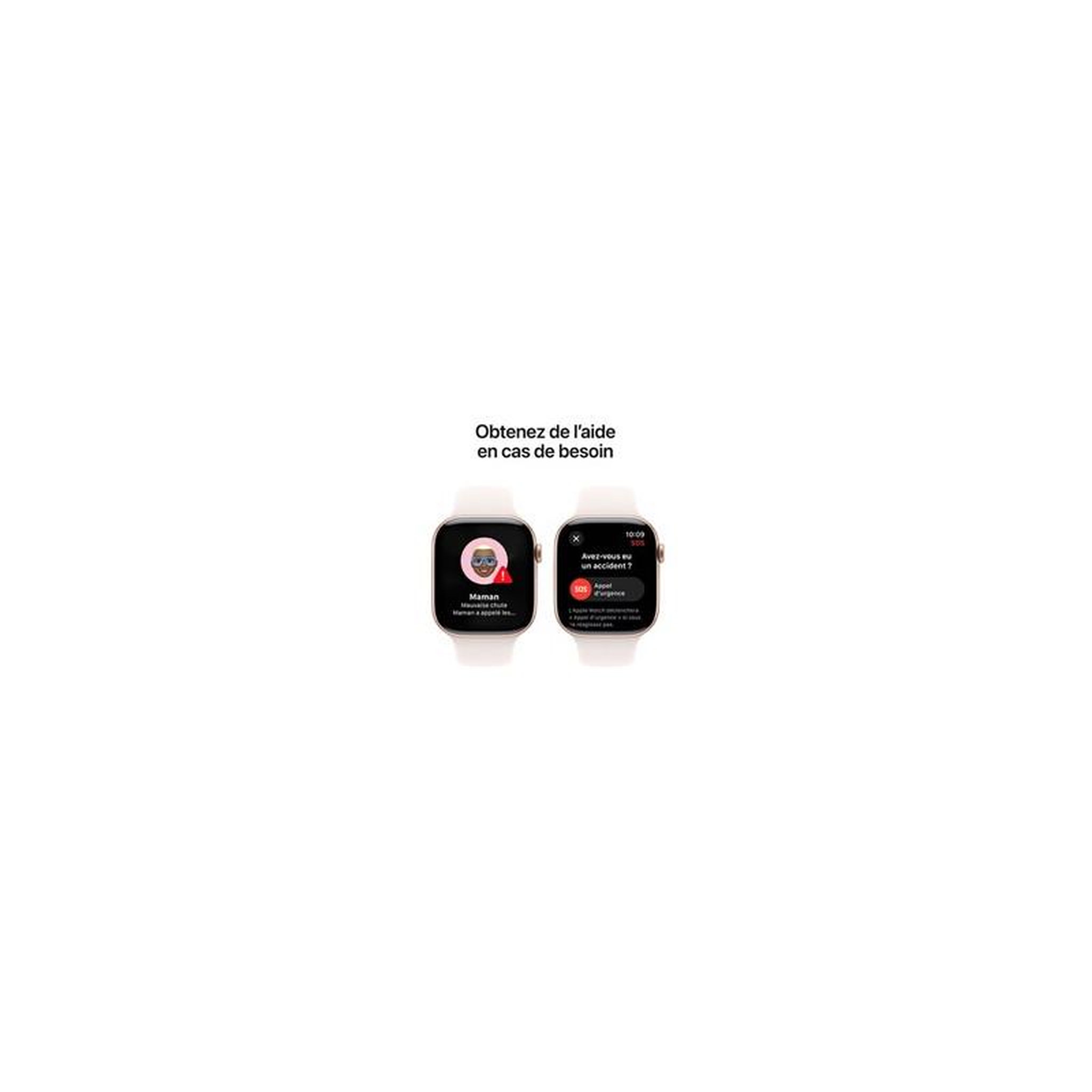 Voir la diapositive 6 : APPLE Montre connectée Serie 10 46mm Alu/Or Rose S/M Cellular