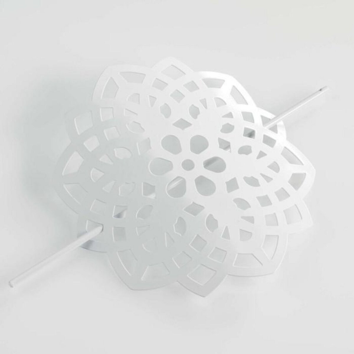 Paris Prix Embrasse de Rideau Broche  Rosae  17cm Blanc