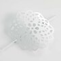 Voir la diapositive 2 : Paris Prix Embrasse de Rideau Broche  Rosae  17cm Blanc