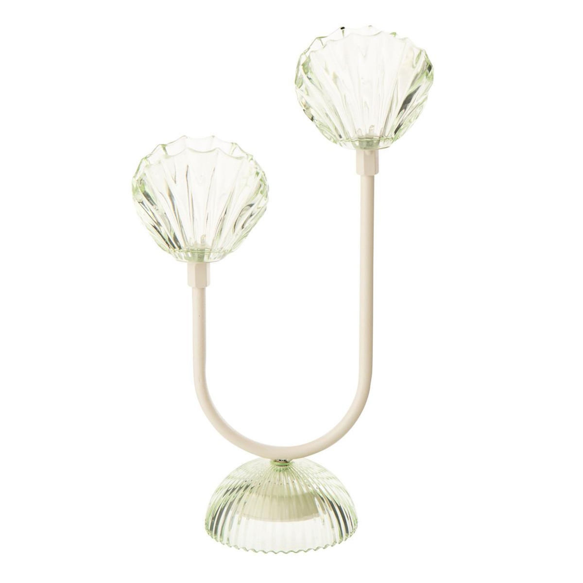 Paris Prix Lampe à Poser à LED  Shell  32cm Vert Clair