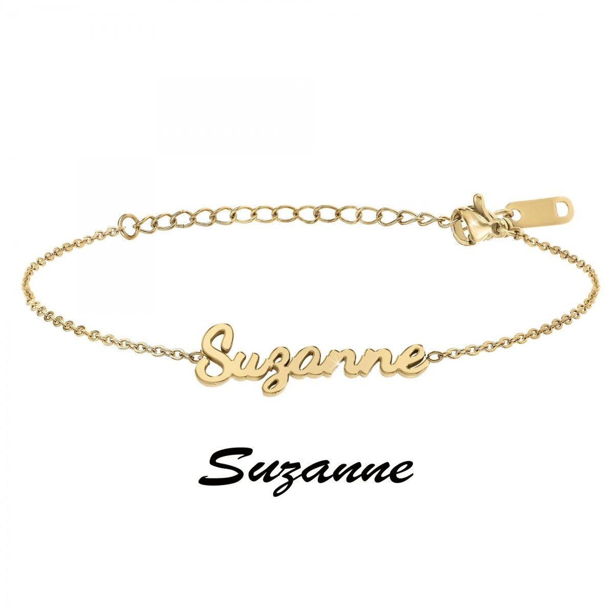 Voir la diapositive 3 : SC CRYSTAL Suzanne - Bracelet prénom