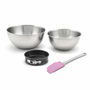 Voir la diapositive 1 : ZENKER Set de 4 ustensiles de pâtisserie moule à gâteau 2 bols et spatule Spécial mini Spécial mini Zenker  Spécial mini