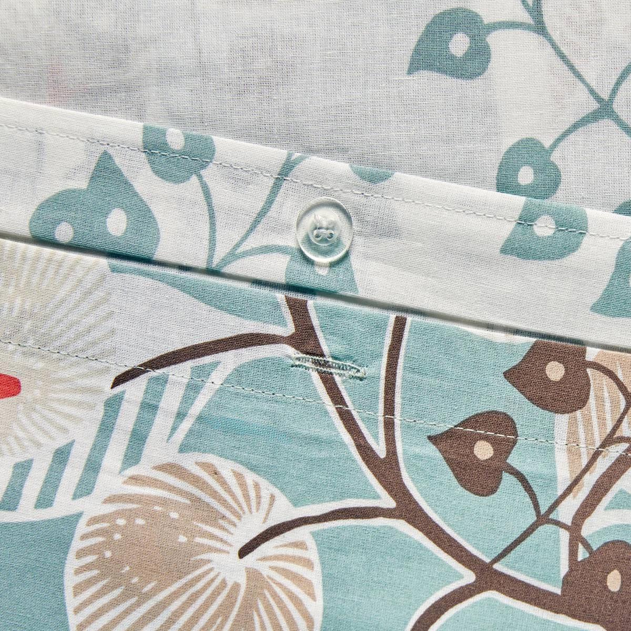 Voir la diapositive 2 : ATMOSPHERA Parure de lit 3 pièces  végétal marin  240x220cm vert céladon