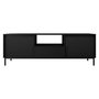 Voir la diapositive 2 : BEST MOBILIER Girona - meuble tv ouvert - noir - 174 cm