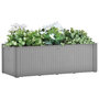 Voir la diapositive 1 : VIDAXL Lit sureleve de jardin avec systeme d'arrosage Gris 100x43x33cm