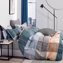 Voir la diapositive 1 : Home collection Parure housse de couette 100 % percale de coton 80 fils Urban