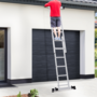 Voir la diapositive 3 : ID MARKET Échafaudage aluminium échelle multifonction avec plateforme modulable sur roues, hauteur 165 CM