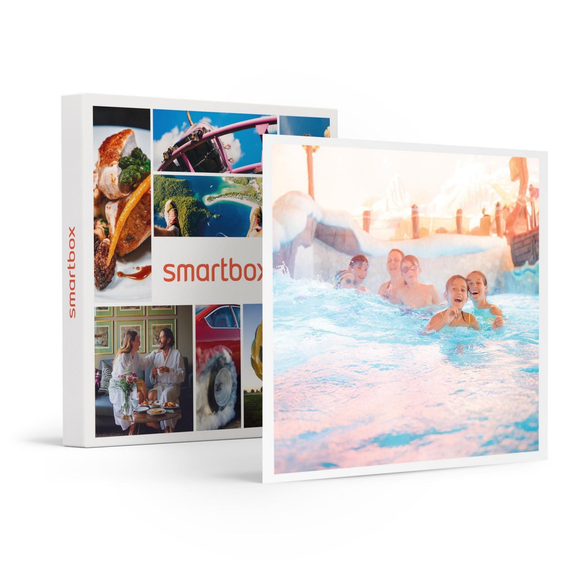 Smartbox Excursion d'1 journée à Plopsaqua De Panne avec ticket de parking pour 4 personnes - Coffret Cadeau Multi-thèmes