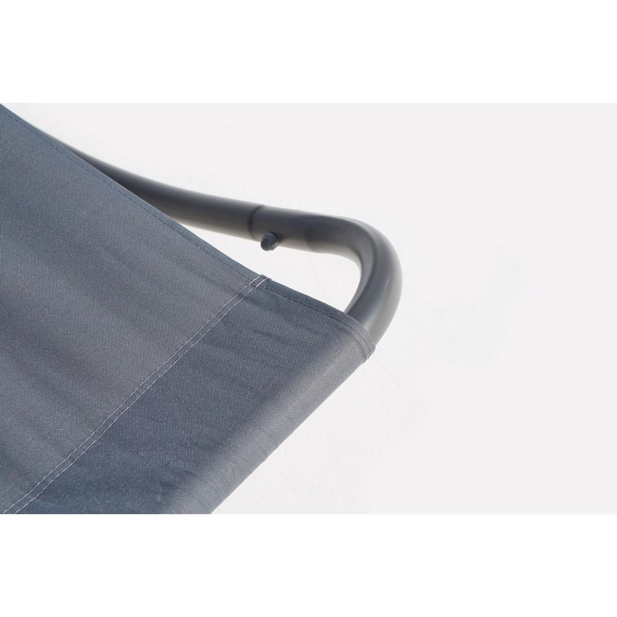 CONCEPT USINE Transat à bascule 2 personnes gris COACHELLA