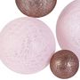 Voir la diapositive 2 : Paris Prix Guirlande Boules 10 Led  Multi Taille  192cm Rose