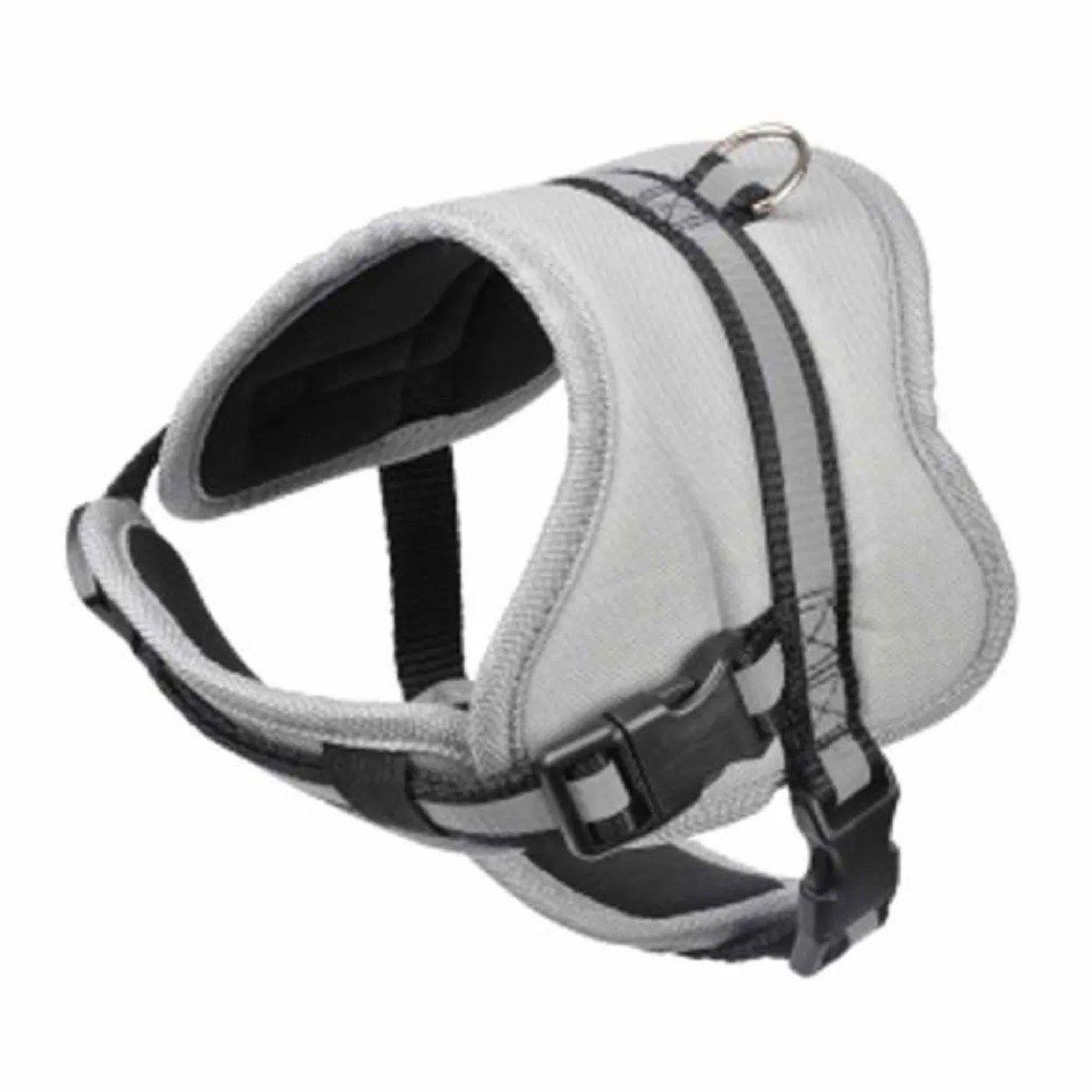 HOMEA Harnais pour chien  matelassé  45cm gris