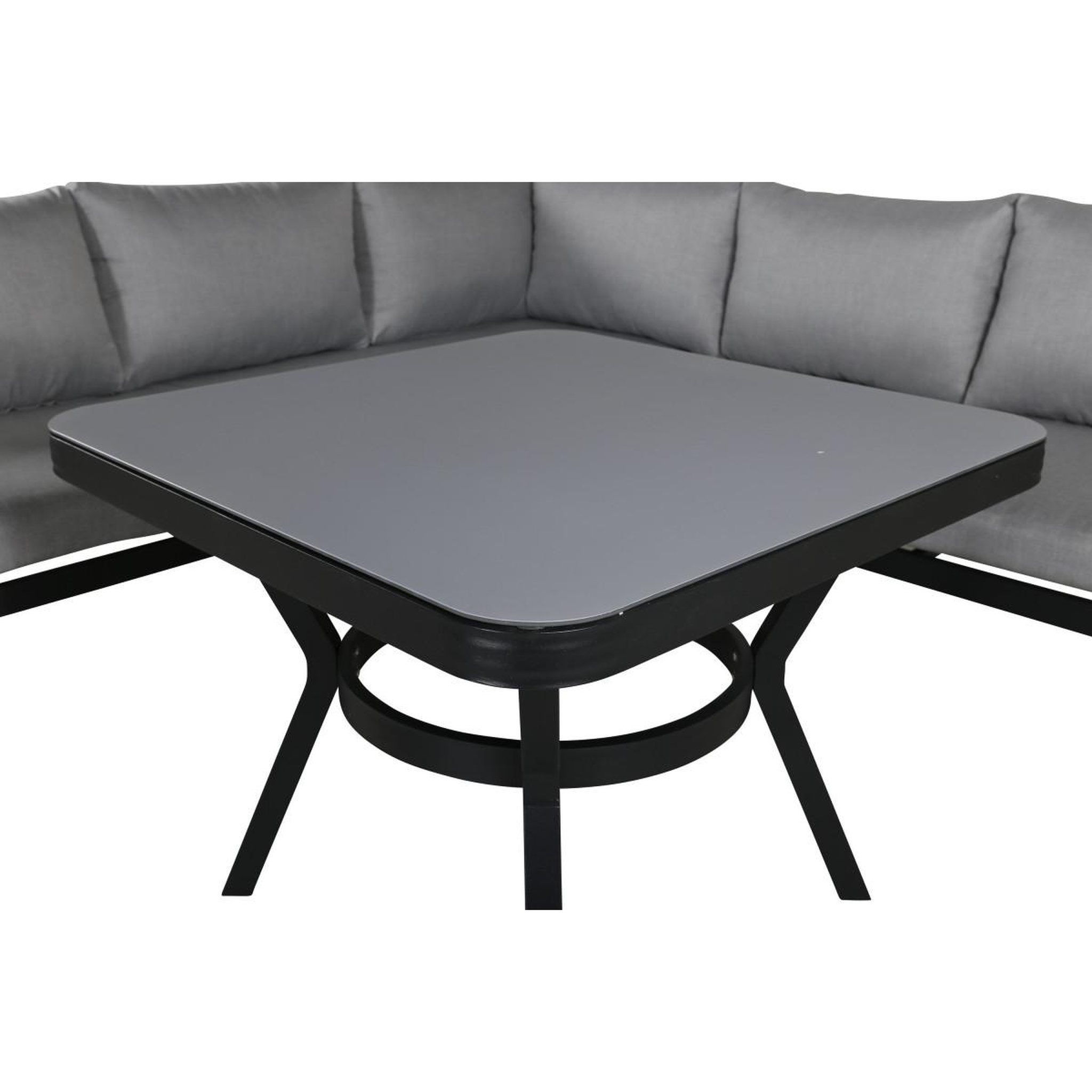 Voir la diapositive 4 : Paris Prix Salon d'angle de jardin  virya  206cm noir & gris