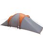 Voir la diapositive 5 : VIDAXL Tente familiale a dome 6 personnes gris et orange impermeable