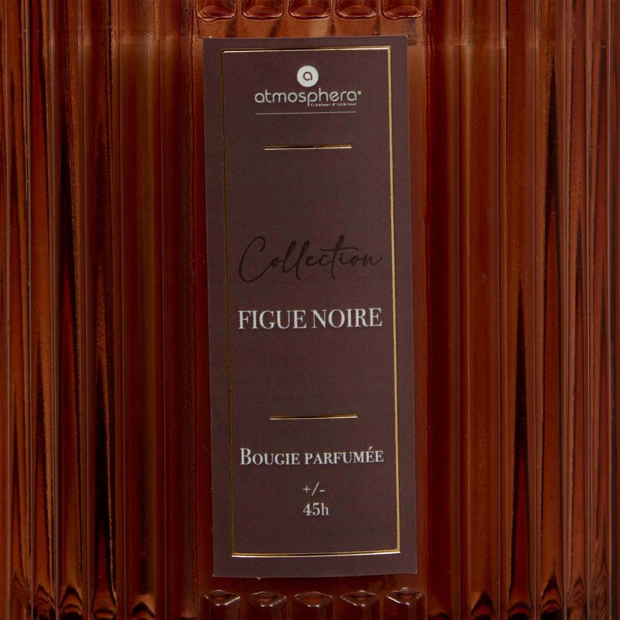 Voir la diapositive 3 : ATMOSPHERA Bougie parfumée en verre  albie  290g figue noire