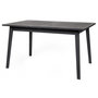 Voir la diapositive 2 : Paris Prix Table à Manger Design  Skagen  140cm Noir