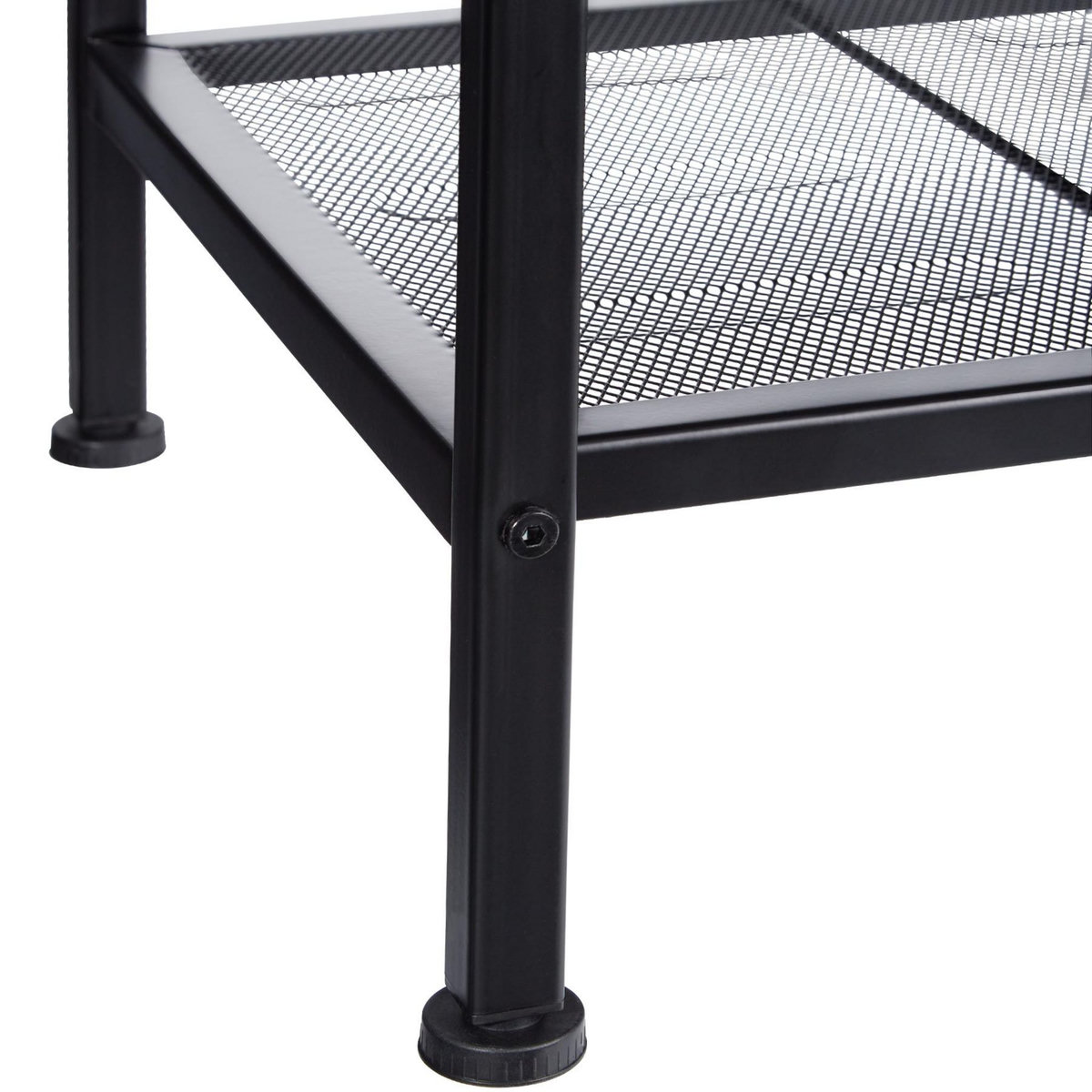 tectake Table d'appoint style industriel Bois clair industriel, Chêne Sonoma