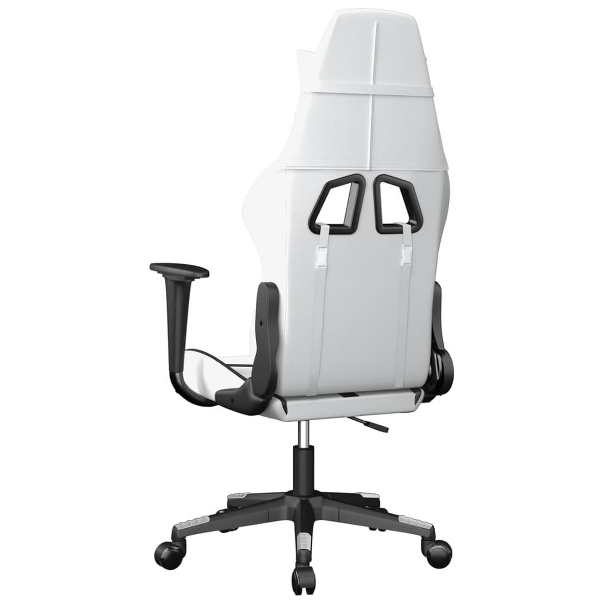 Voir la diapositive 5 : VIDAXL Chaise de jeu Blanc et noir Similicuir