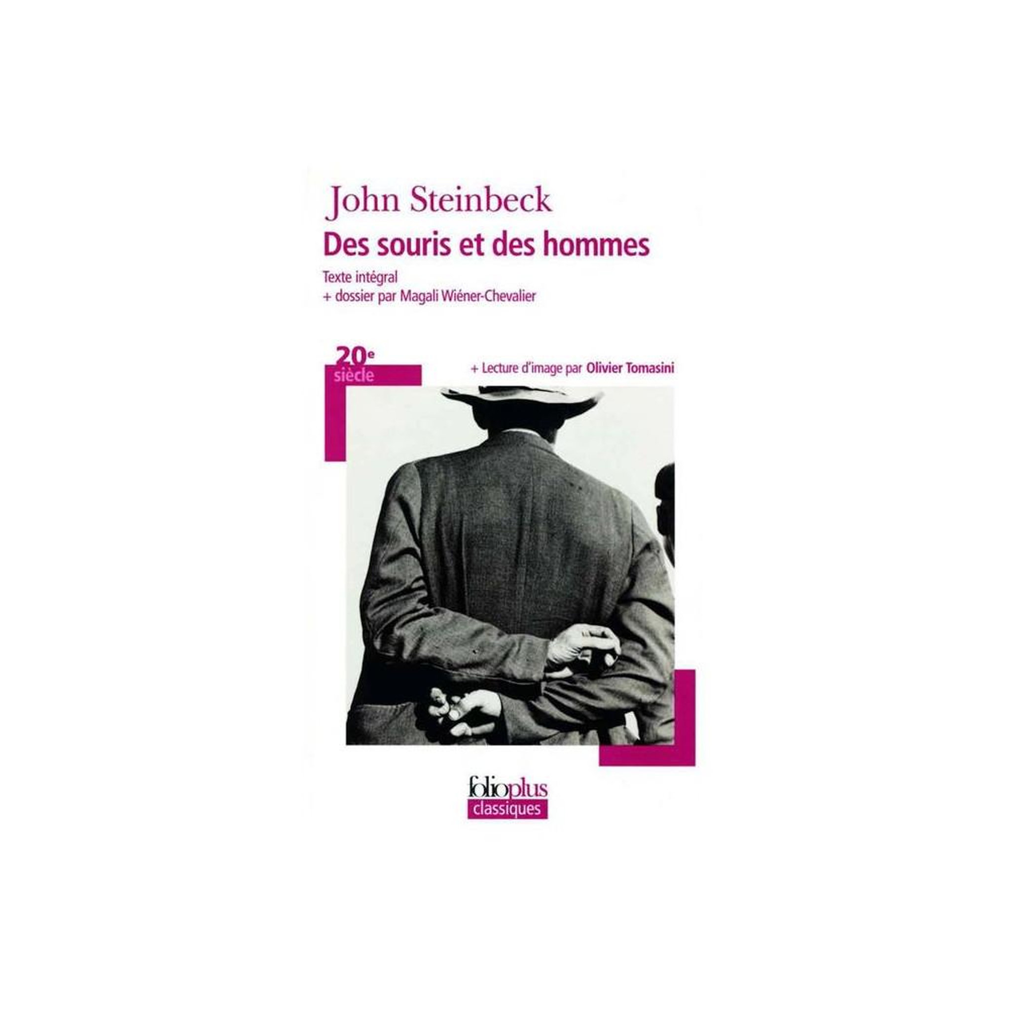 Des souris et des hommes, john steinbeck, folio plus classiques, livre poche 208 pages