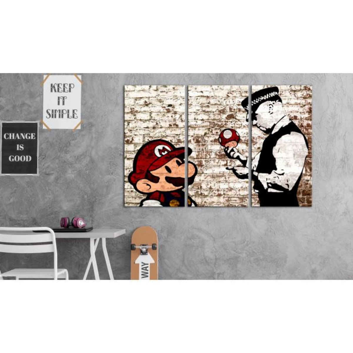 Paris Prix Tableau Imprimé  Mario Bros : Torn Wall