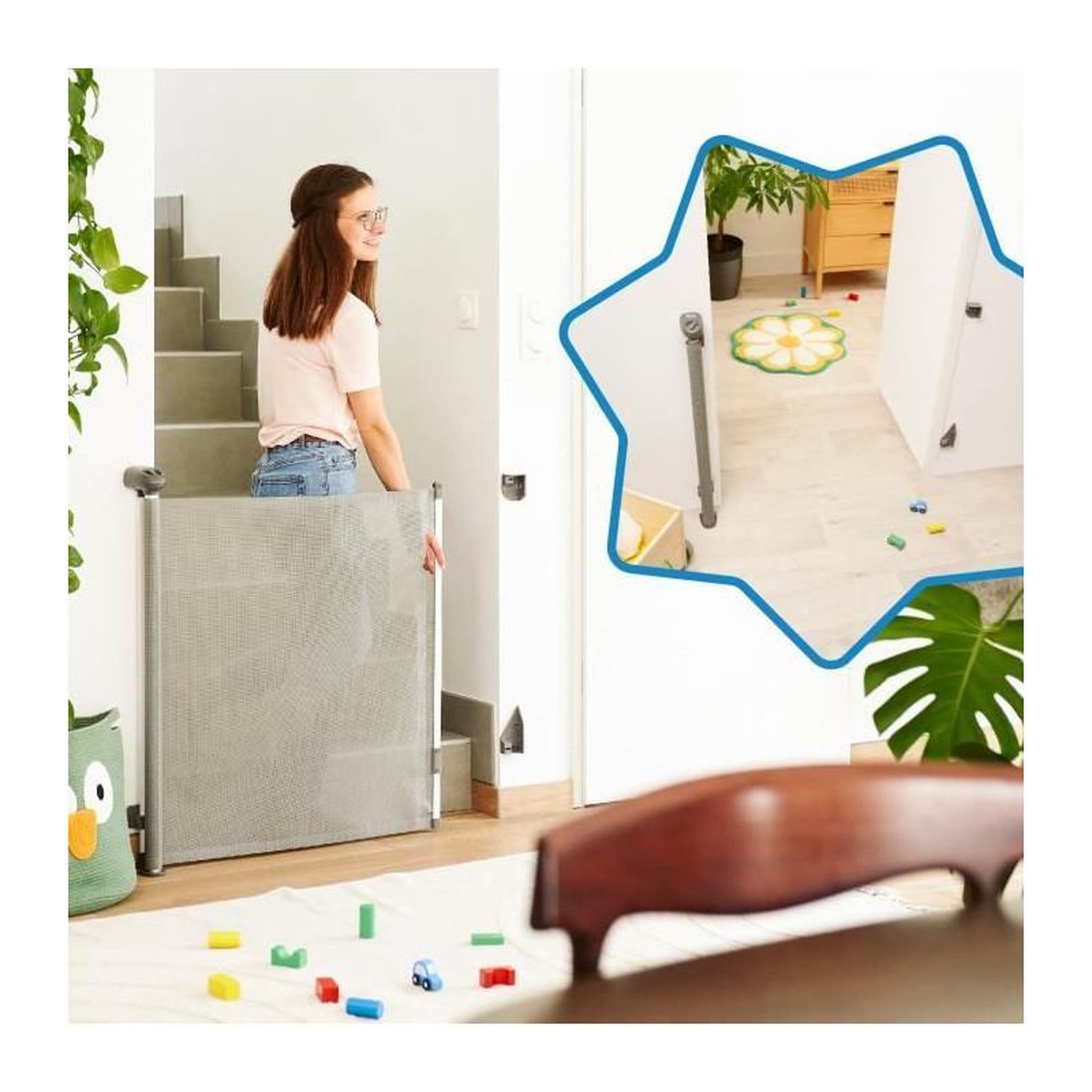 Voir la diapositive 5 : BADABULLE BADABULLE barriere rétractable SAFE & ROLL