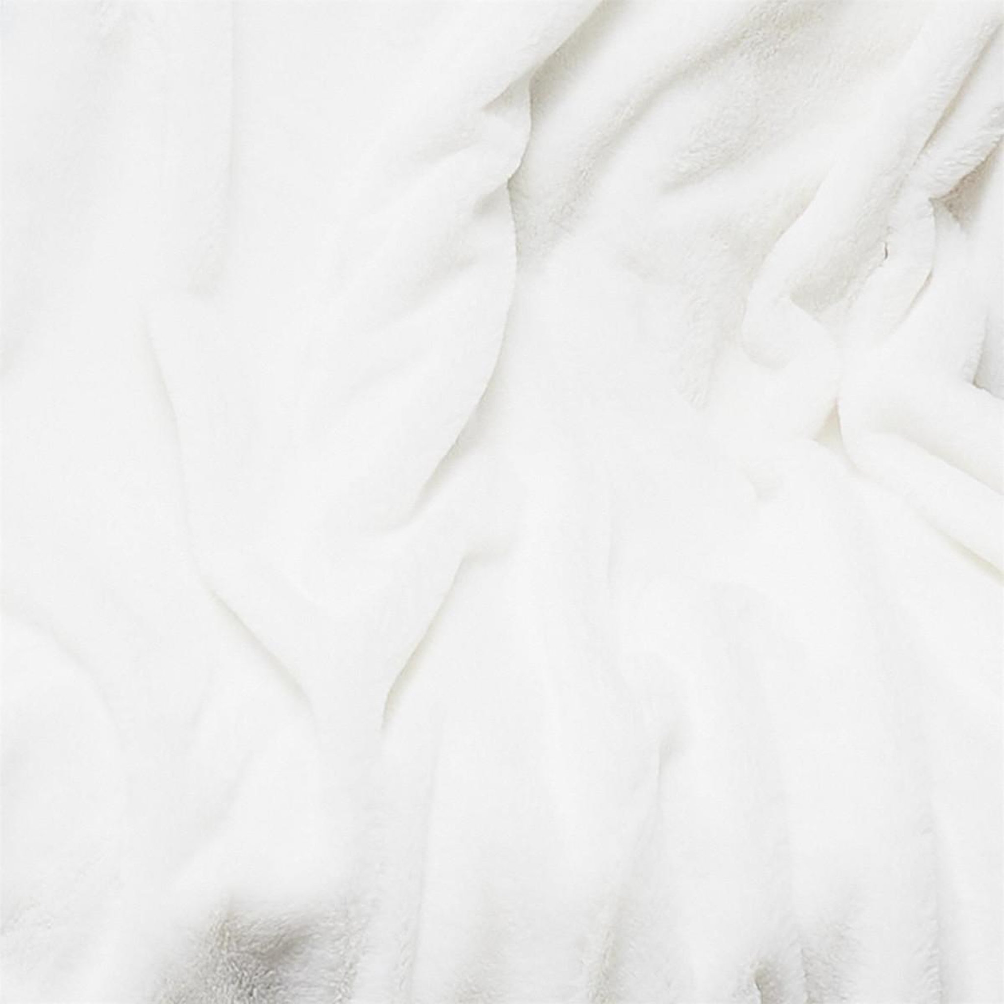 Voir la diapositive 3 : The Home Deco Factory Plaid imitation fourrure  opulence  120x150cm blanc