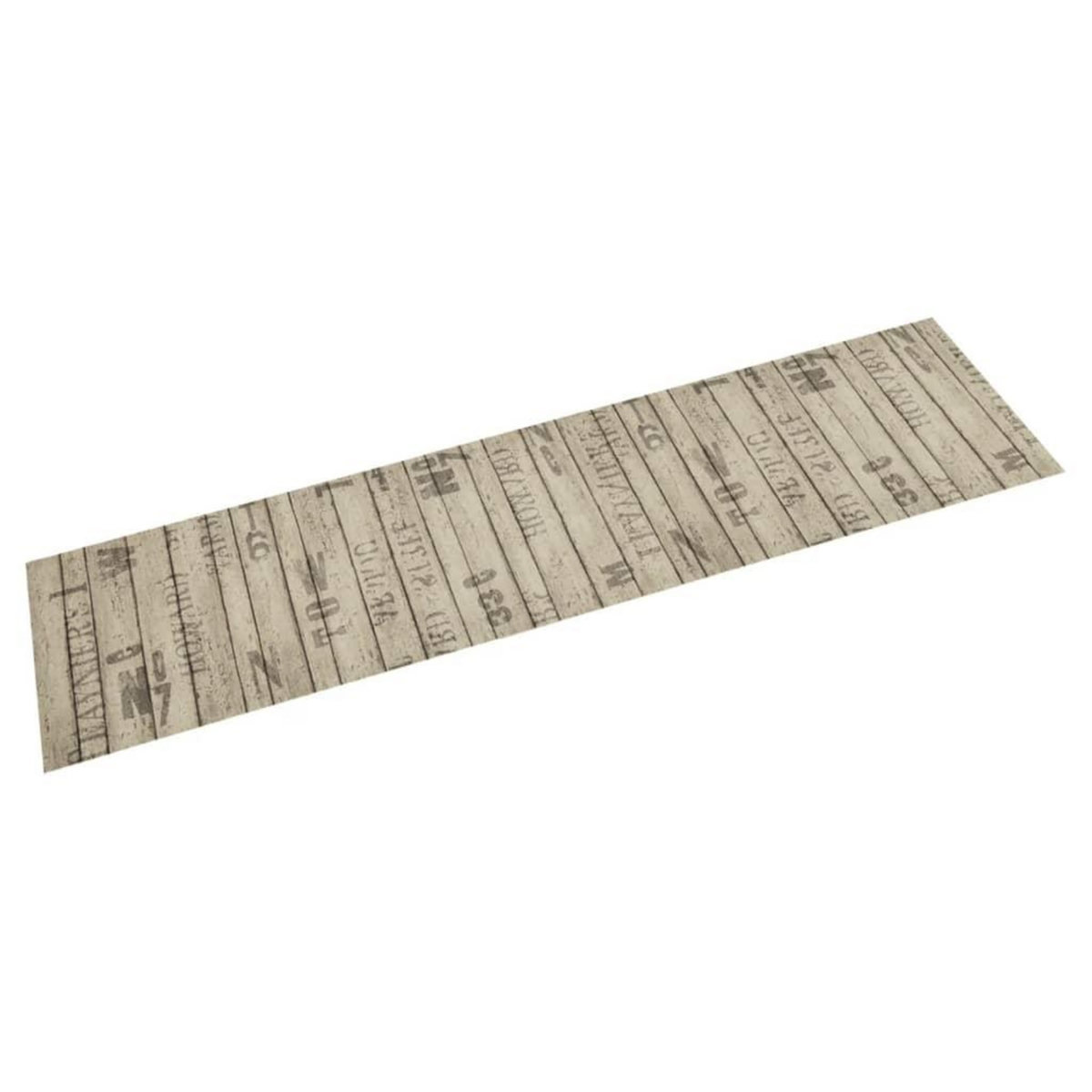 VIDAXL Tapis de cuisine lavable impression de cloture 60x300cm velours