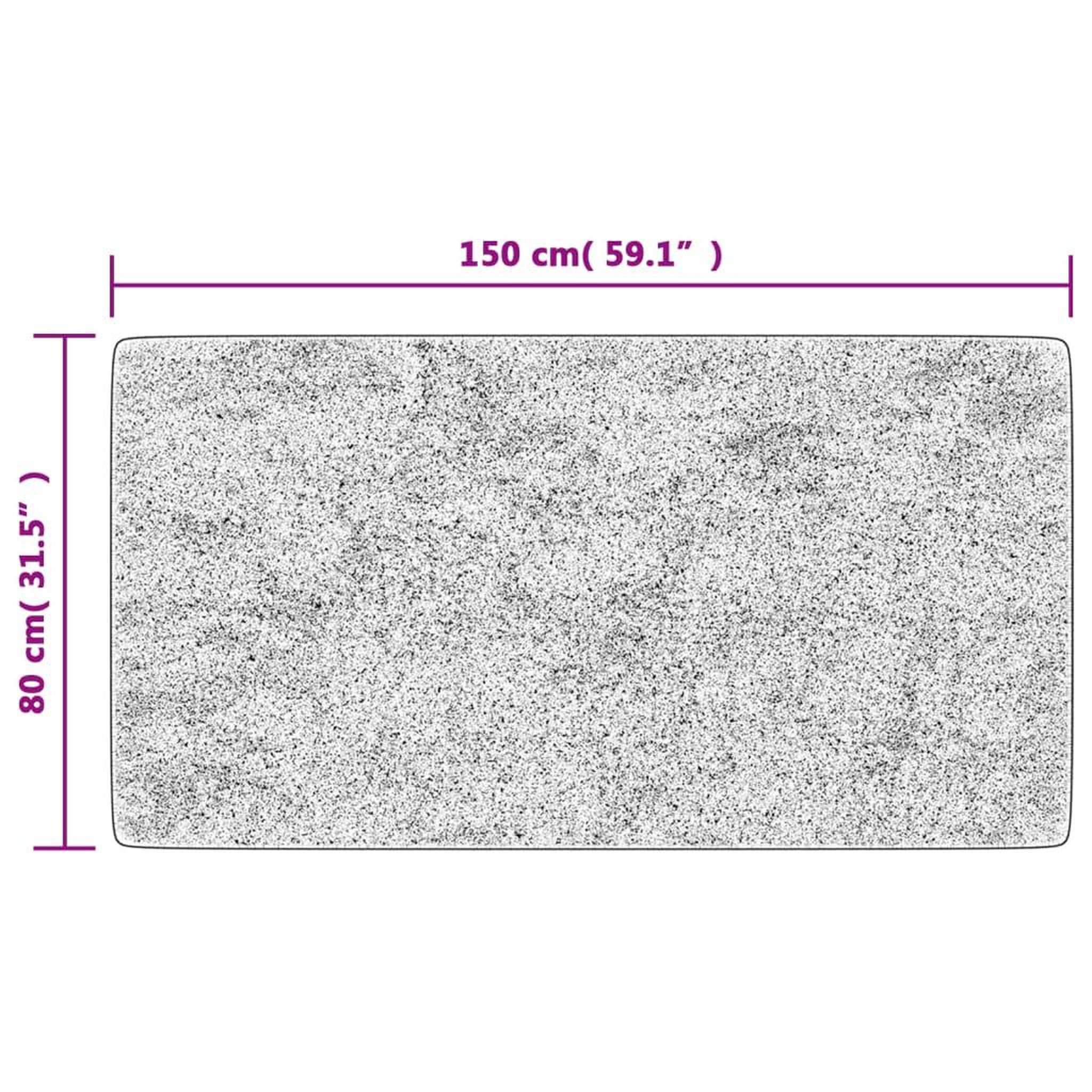 Voir la diapositive 6 : VIDAXL Tapis lavable multicolore 80x150 cm antiderapant