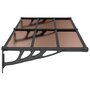Voir la diapositive 4 : VIDAXL Auvent de porte Noir 199x90 cm Polycarbonate