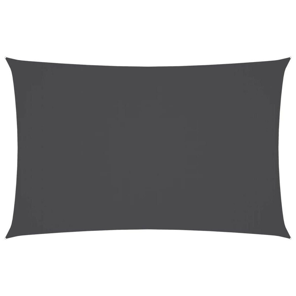 VIDAXL Voile de parasol tissu oxford rectangulaire 5x8 m anthracite