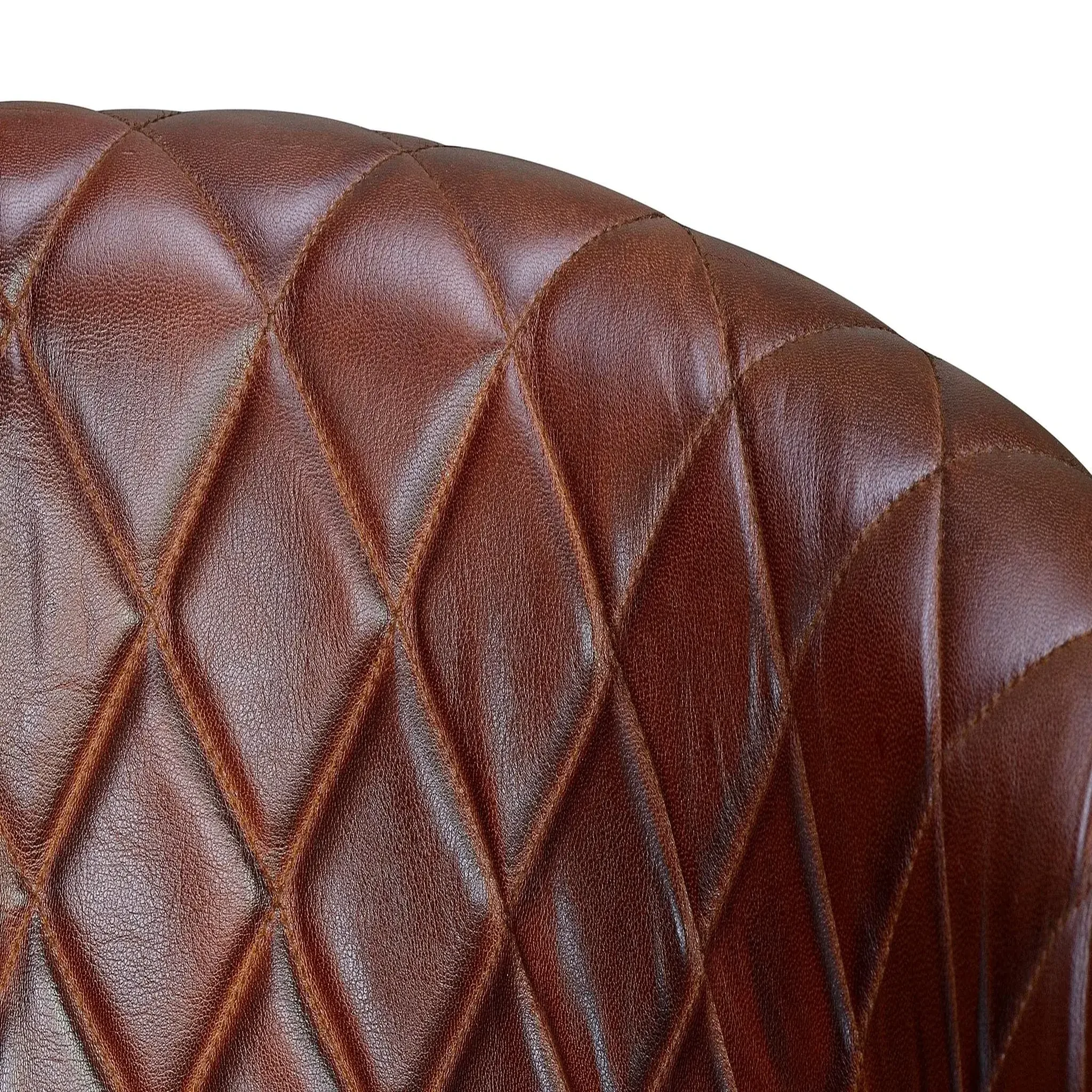 Voir la diapositive 5 : GINER Y COLOMER SL Fauteuil en cuir 62 cm style industriel vintage