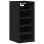 Voir la diapositive 4 : VIDAXL Armoire a chaussures Noir 31,5x35x70 cm Agglomere
