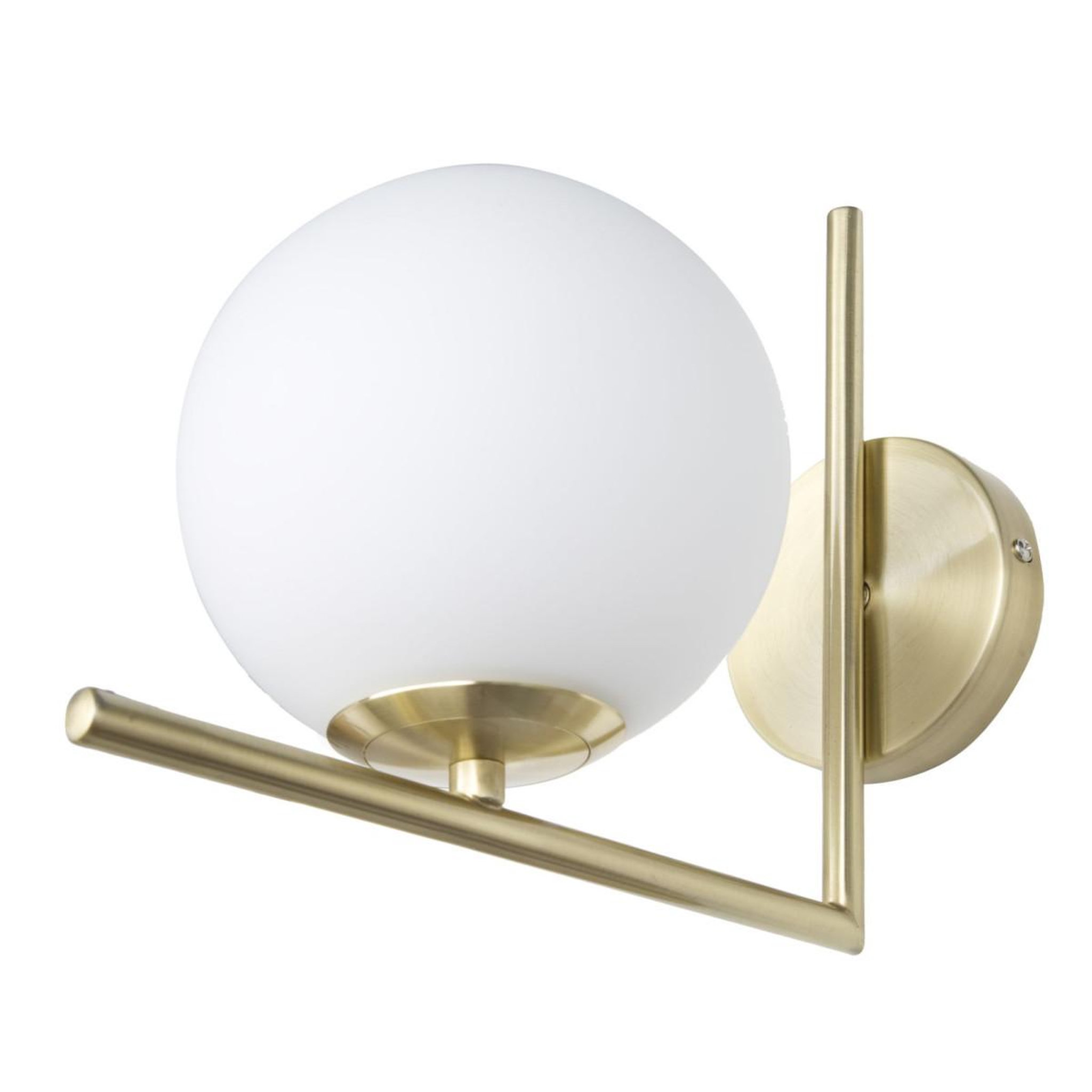 Voir la diapositive 4 : Paris Prix Applique murale sphère  glamy  22cm blanc & or