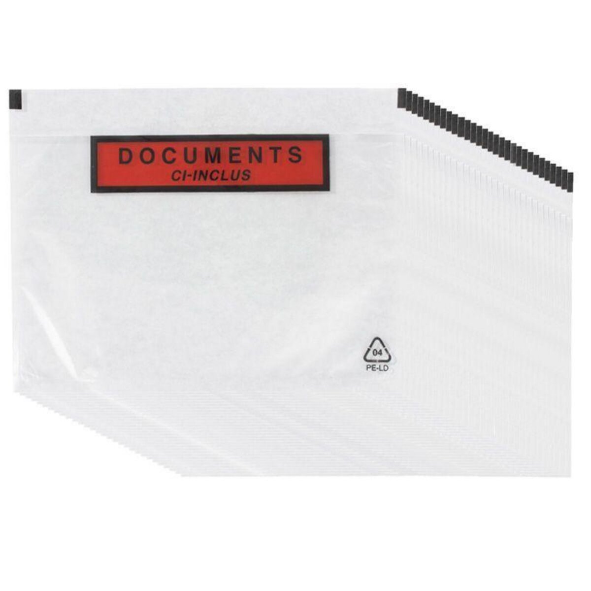 RAJA 50 pochettes d'expédition autocollantes A5 transparentes