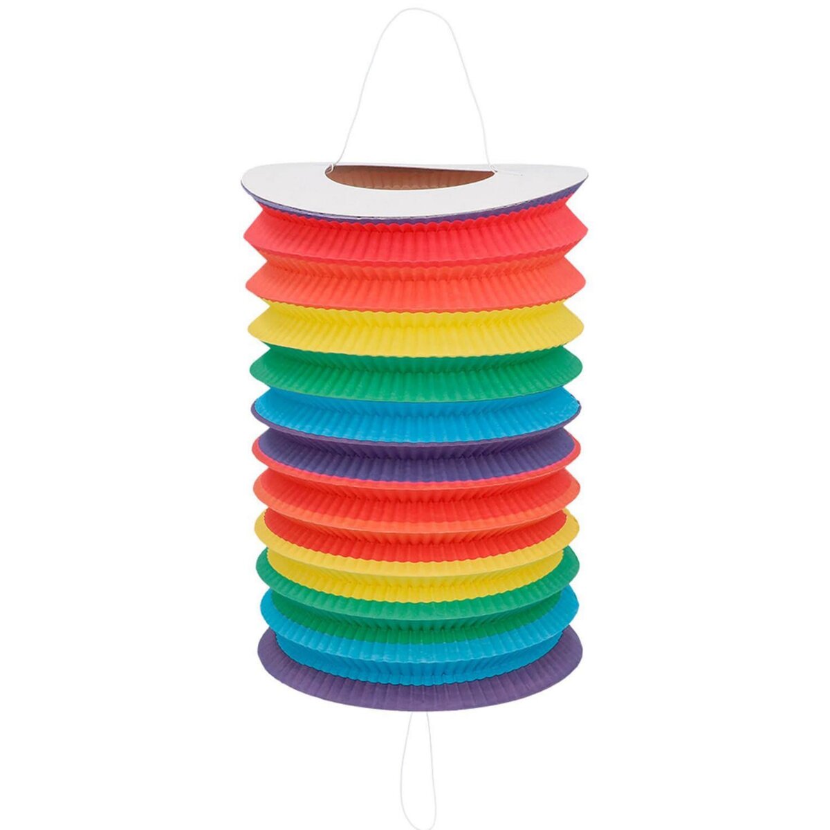 Boland Lanterne cylindrique en papier Rainbow - 16 cm