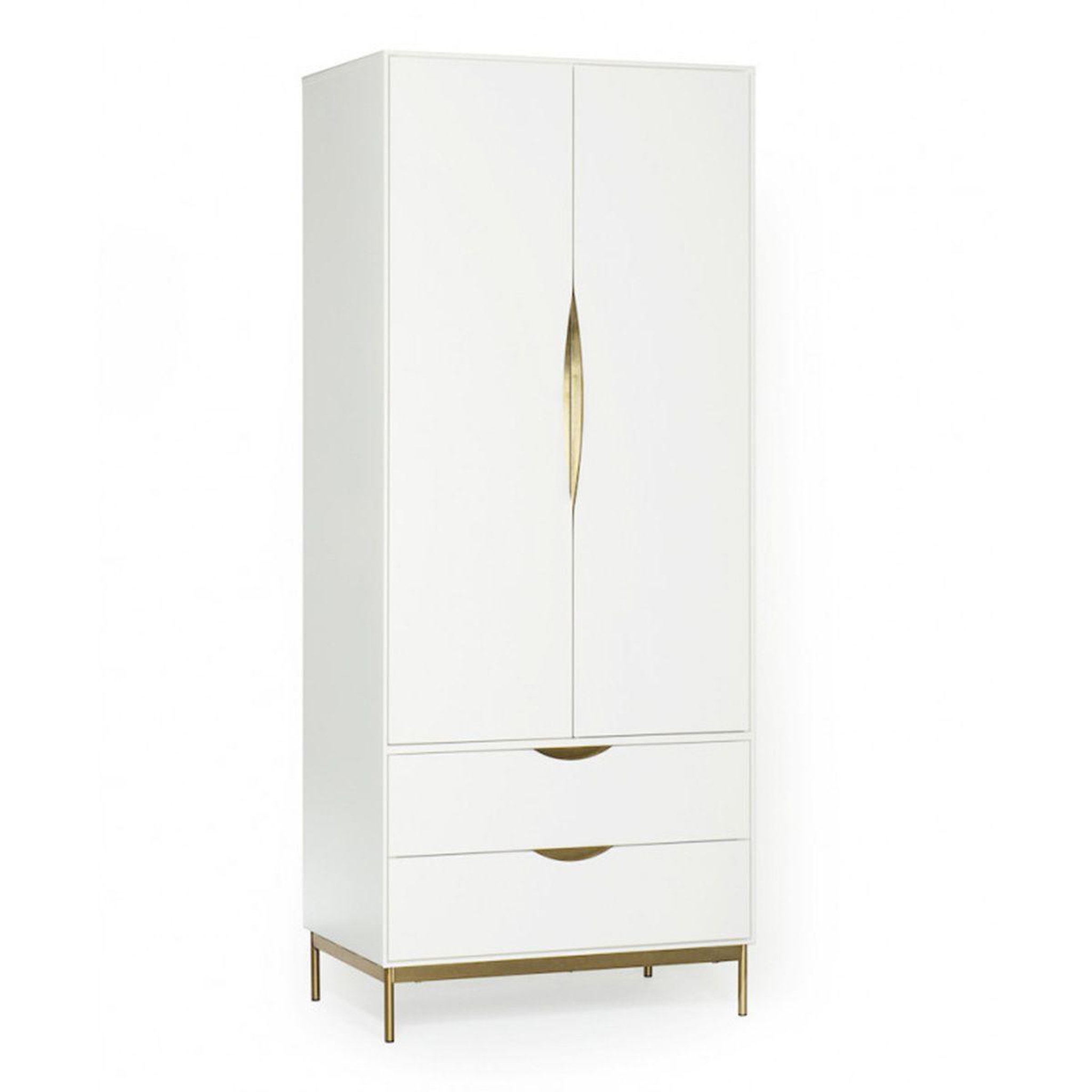 Paris Prix Armoire 2 portes design  kobe  195cm blanc