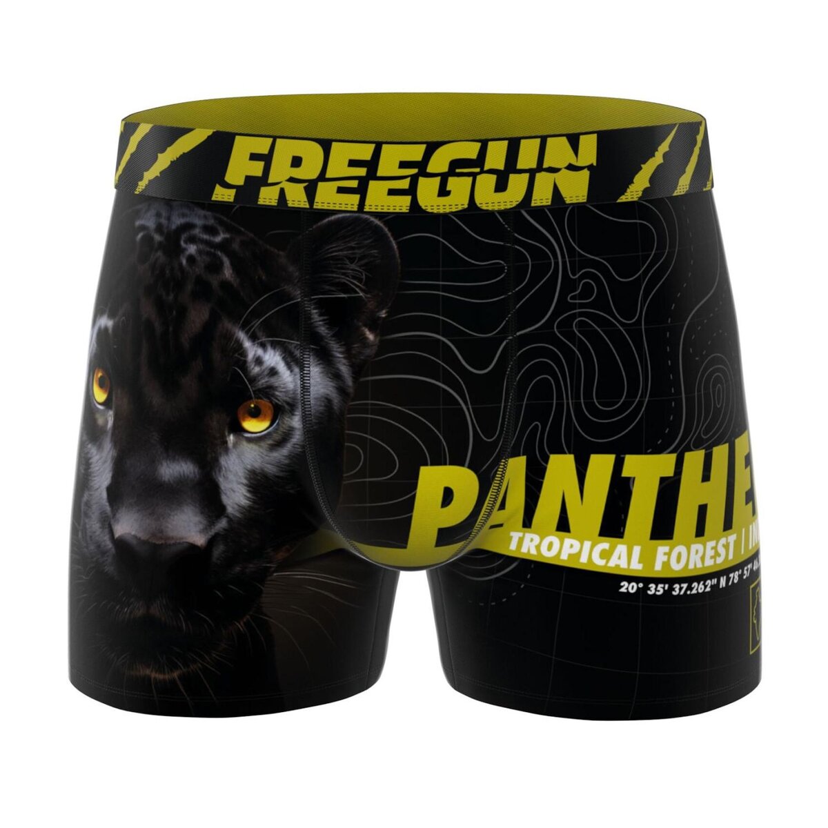 FREEGUN Lot de 5 boxers homme Wild Life