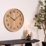Voir la diapositive 4 : ATMOSPHERA Horloge Murale Design  Ivana  55cm Naturel