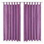 Voir la diapositive 1 : VIDAXL Rideau occultant avec boucles 2 pcs 140 x 245 cm Lilas