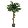 Voir la diapositive 1 : ATMOSPHERA Plante Artificielle  Ficus  120cm Vert