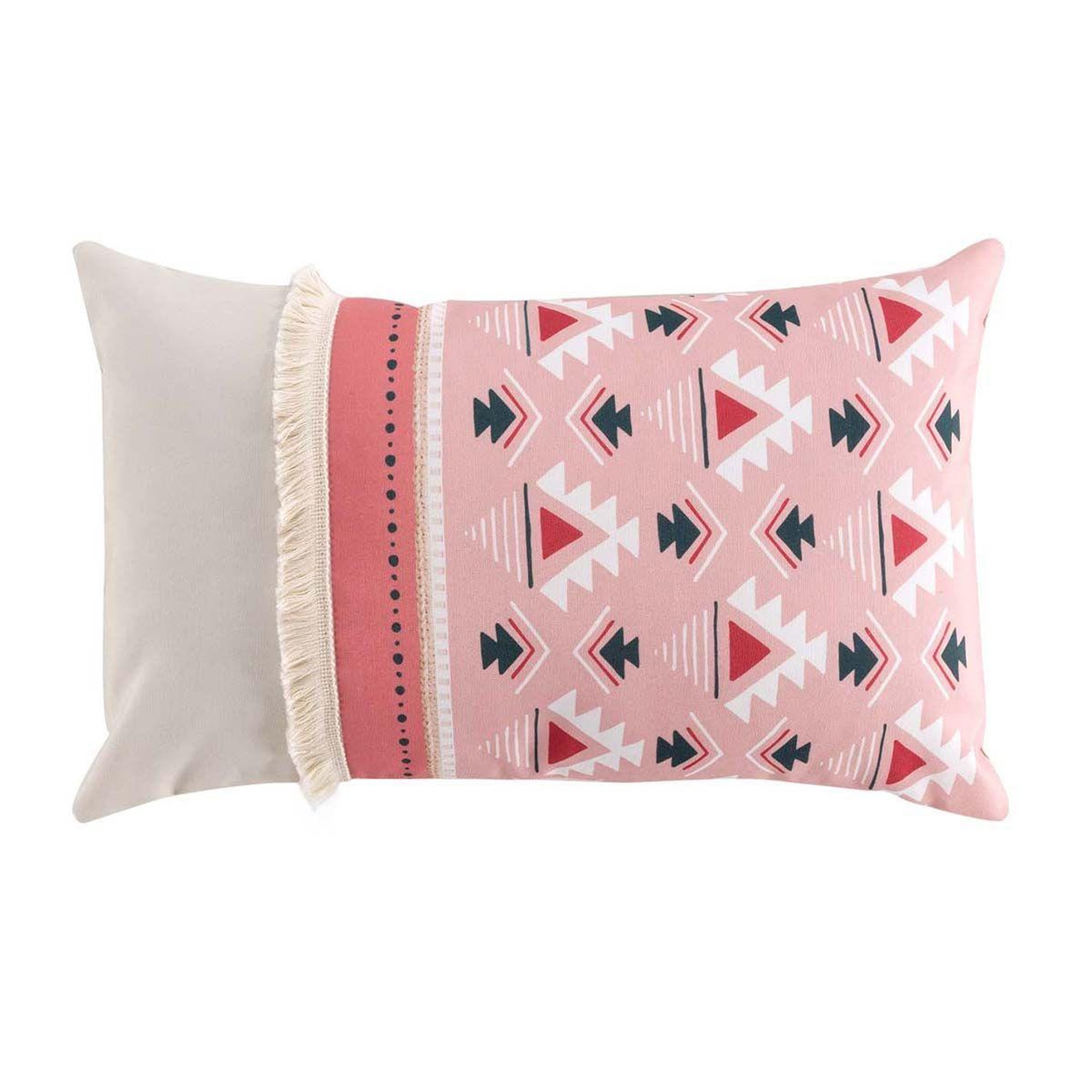 Douceur d'Intérieur Coussin déco à motifs  esmeralda  30x50cm rose