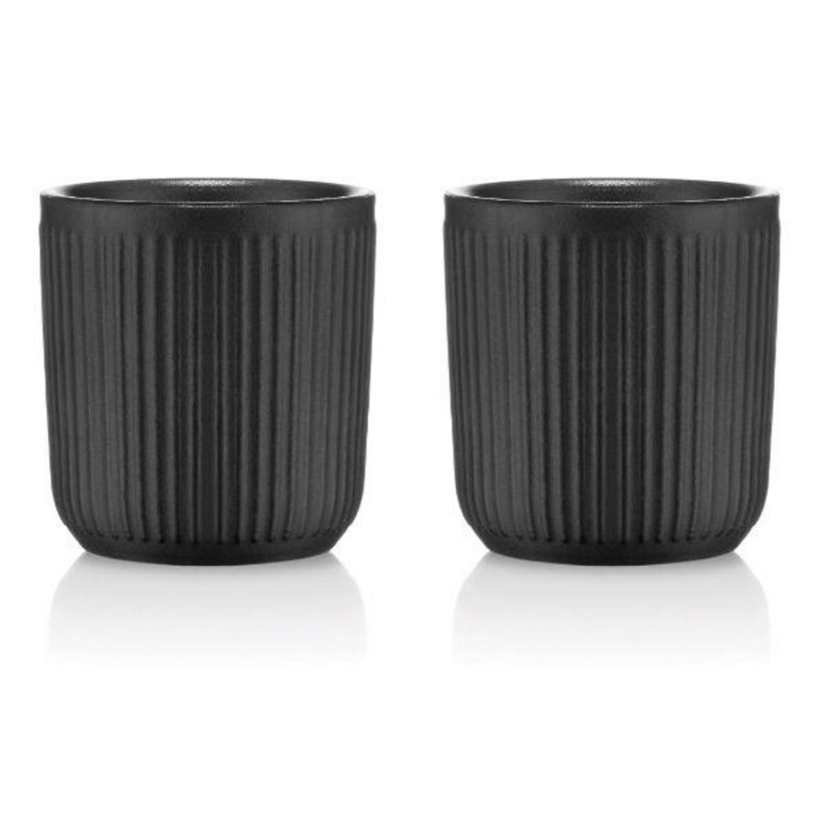 Bodum 2 tasses à café double paroi 10cl noir - 12059-259