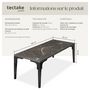 Voir la diapositive 6 : tectake Table en rotin avec cadre en aluminium et bois gris