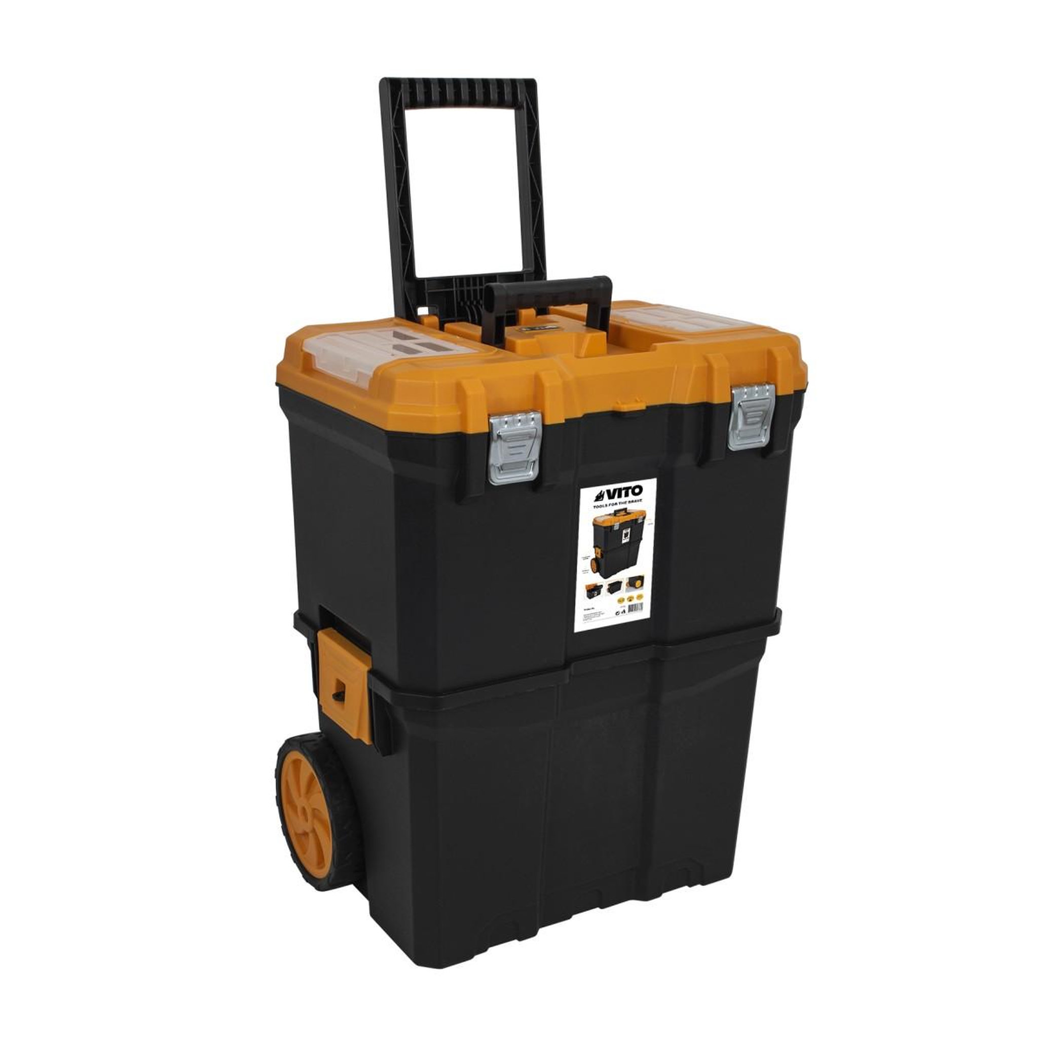 Voir la diapositive 2 : VITO Servante porte outils boite à outils détachable 2 modules charge 20kg servante trolley vito