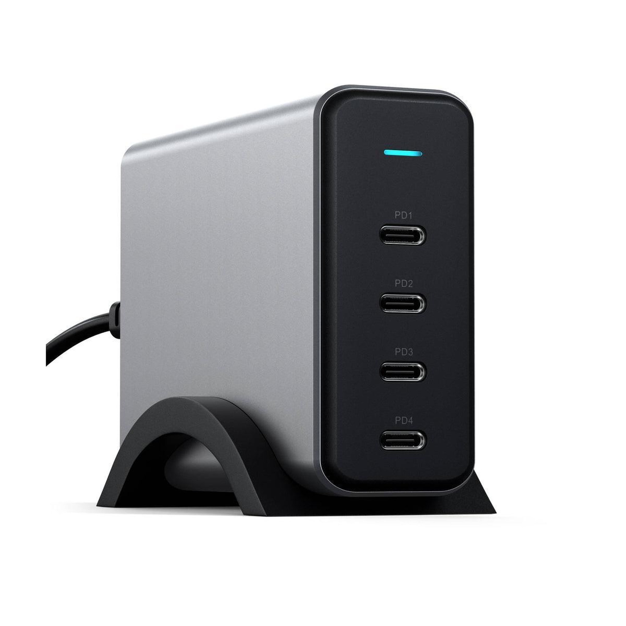 Voir la diapositive 2 : SATECHI Chargeur Satechi ST UC165GM EU avec 4 ports USB C 165 W Gris sidéral