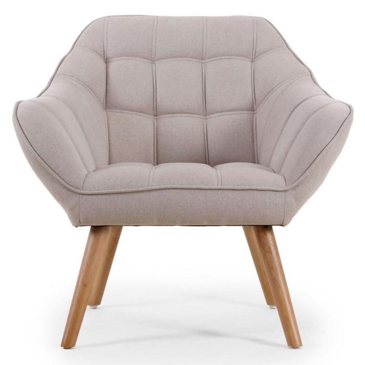Paris Prix Fauteuil Scandinave Matelassé  Taon  83cm Beige