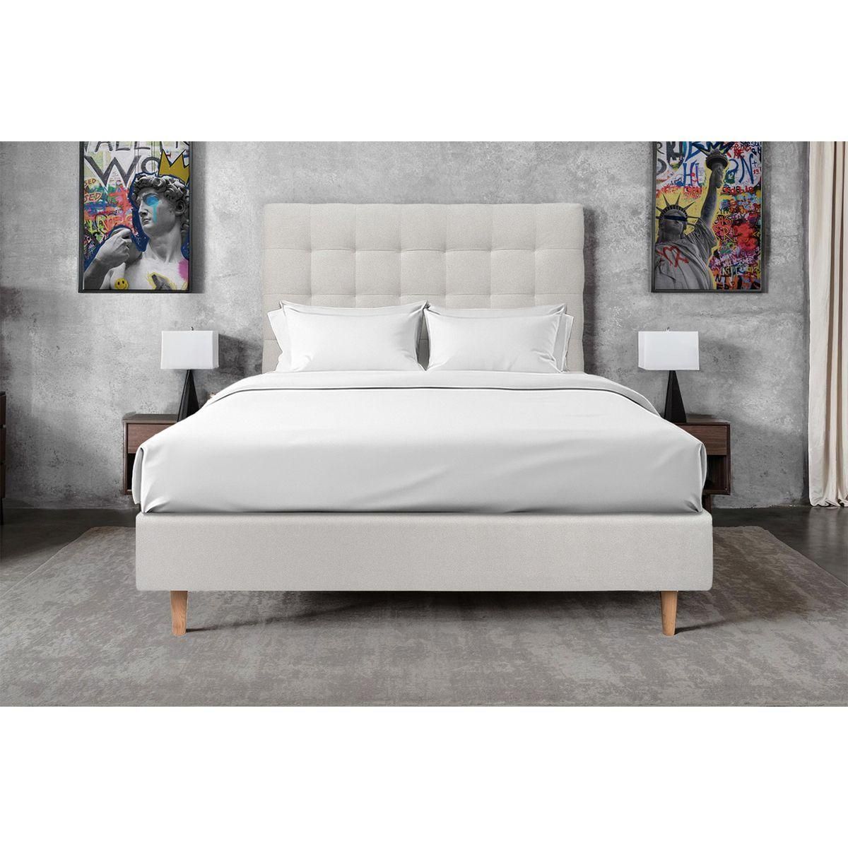 Sommeil de Plomb Tete de lit Capitonnée Velours - Ep 10 cm rembourré