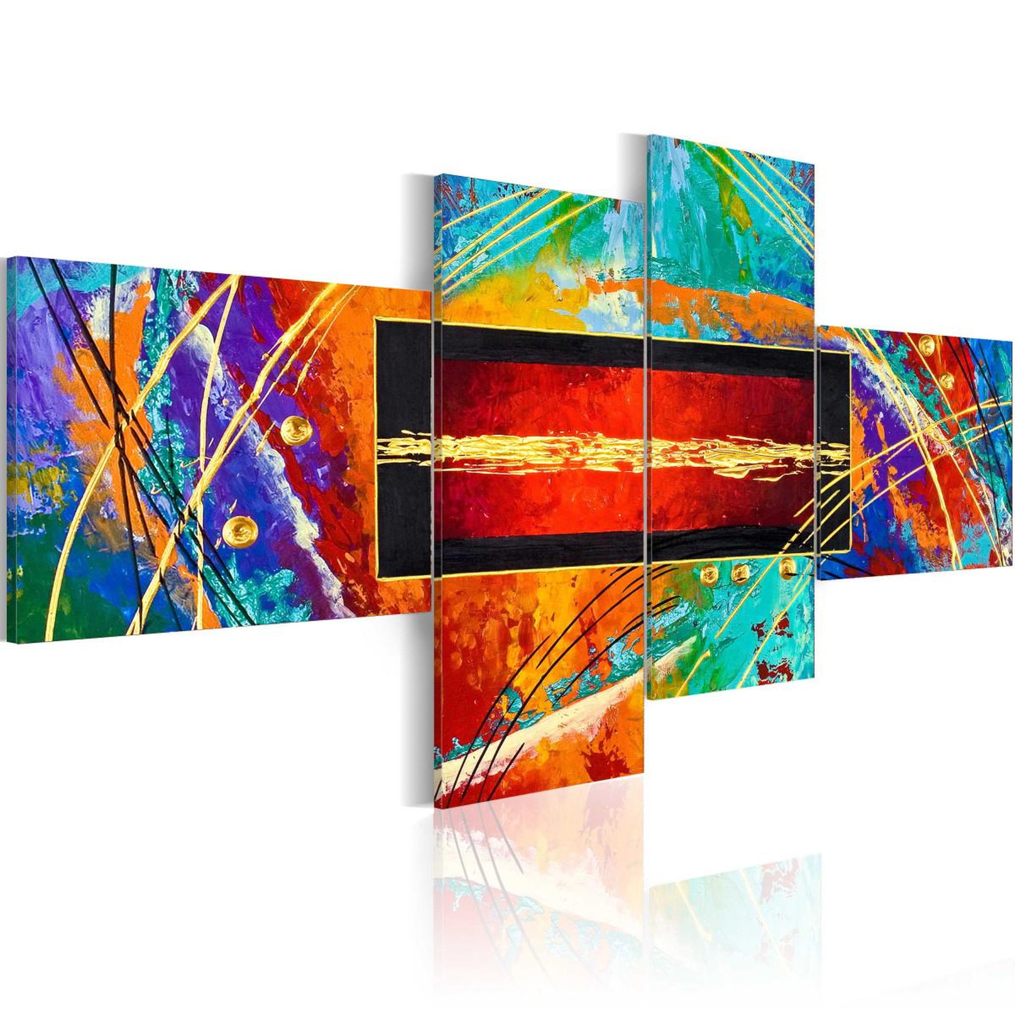 Voir la diapositive 1 : Paris Prix Tableau imprimé  dance of rainbow