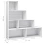 Voir la diapositive 6 : VIDAXL Bibliotheque/Separateur de piece Blanc brillant Bois ingenierie